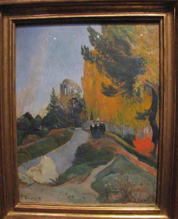 photo of painting by Paul Gauguin: Les Alyscamps