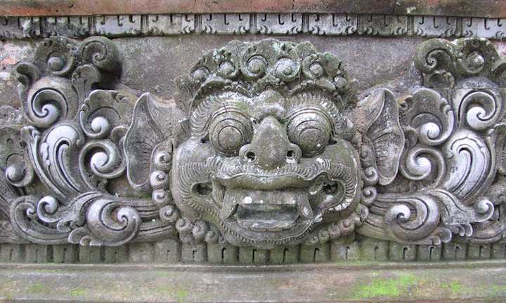 Stone carving, Pura Dalem Agung