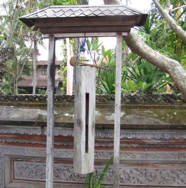 photo of wooden bell